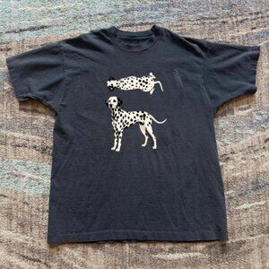 Black Dalmatian Dog Graphic T-Shirt